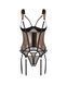 Корсет Obsessive Soranna cupless corset & crotchless thong S/M
