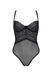 Боді Passion KERRIA BODY black, XXL/XXXL, з високими вирізами та верхом балконет