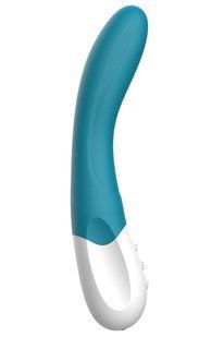 Вібратор точки G Liebe Bend It Rechargeable Ocean Blue, 10 режимів, дуже потужний, гнучкий стовбур