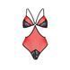 Напівпрозоре боді з мереживом Passion PEONIA BODY XXL/XXXL red
