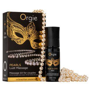 Набір для перлинного масажу Orgie &ndash; Pearls Lust Massage (30 мл), силіконовий гель, намисто