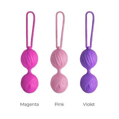 Вагінальні кульки Adrien Lastic Geisha Lastic Balls Mini Magenta (S), діаметр 3,4 см, вага 85 г