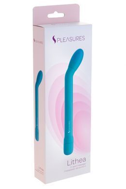 Тонкий вібратор для точки G S Pleasures Lithea Turqouise, 7 режимів