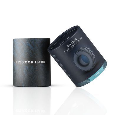 Ерекційне кільце-шина Boners Tire Cock Ring &ndash; Grey, внутрішній діаметр 2,5 см
