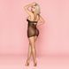 Еротична сорочка з відкритими грудьми One Size Black