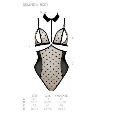 Боді Passion DOMINICA BODY XXL/XXXL, black