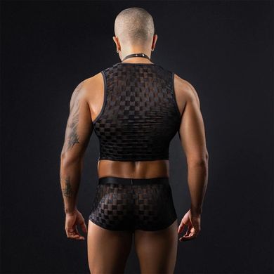Чоловічий еротичний костюм офіціанта JSY &laquo;Привабливий Михаель&raquo; One Size, топ, труси, метелик (м&rsquo;ята
