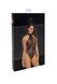 Боді Noir Handmade F314 Ego, XL, black, сітка, халтер, високі вирізи, блискавка по всій довжині