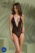 Боді Passion DROSERA BODY black, XXL/XXXL, високі вирізи, верх на зав&rsquo;язках