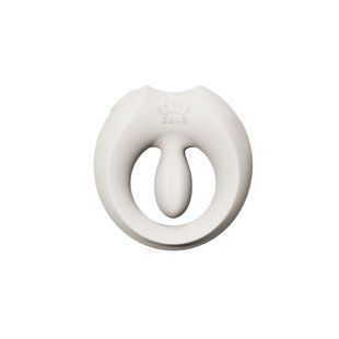Ерекційне смарт-віброкільце Zalo Apis Ivory White, до 4 годин роботи, зарядний кейс